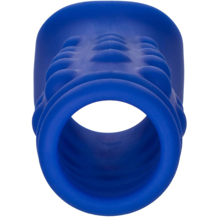 CALEXOTICS - ADMIRAL BEADED FUNDA PENE SILICONA LÍQUIDA AZUL - CandyHot - Foto 3