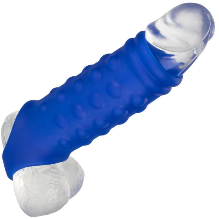 CALEXOTICS - ADMIRAL BEADED FUNDA PENE SILICONA LÍQUIDA AZUL - CandyHot - Foto 5