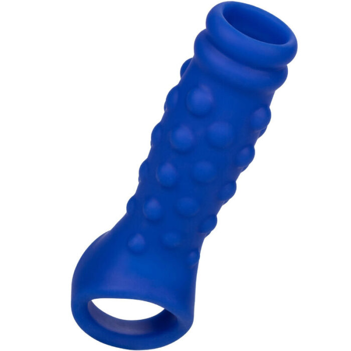 CALEXOTICS - ADMIRAL BEADED FUNDA PENE SILICONA LÍQUIDA AZUL - CandyHot - Foto 1