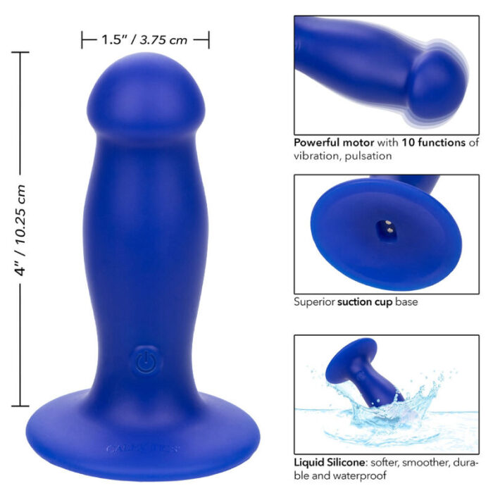 CALEXOTICS - ADMIRAL FIRST MATE PLUG ANAL VIBRADOR AZUL - CandyHot - Foto 4