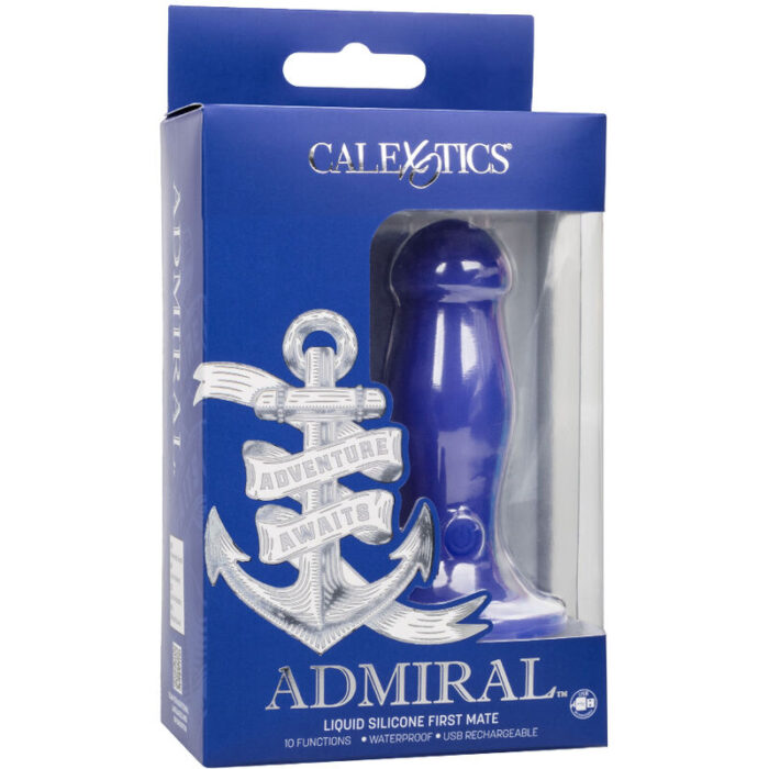 CALEXOTICS - ADMIRAL FIRST MATE PLUG ANAL VIBRADOR AZUL - CandyHot - Foto 5
