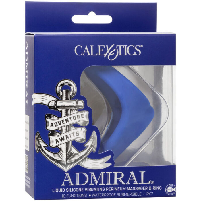 CALEXOTICS - ADMIRAL MASAJEADOR DE PERINEO AZUL - CandyHot - Foto 6