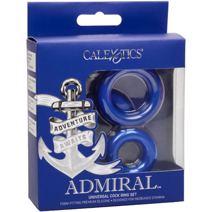 CALEXOTICS - ADMIRAL SET 3 ANILLOS PARA PENE AZUL - CandyHot - Foto 4