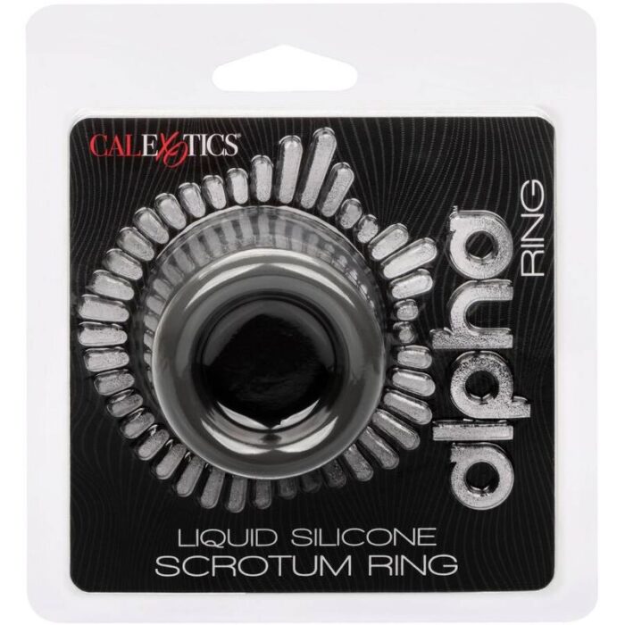 CALEXOTICS - ALPHA ANILLO EXTENSIÓN ESCROTO DOBLE NEGRO - CandyHot - Foto 2