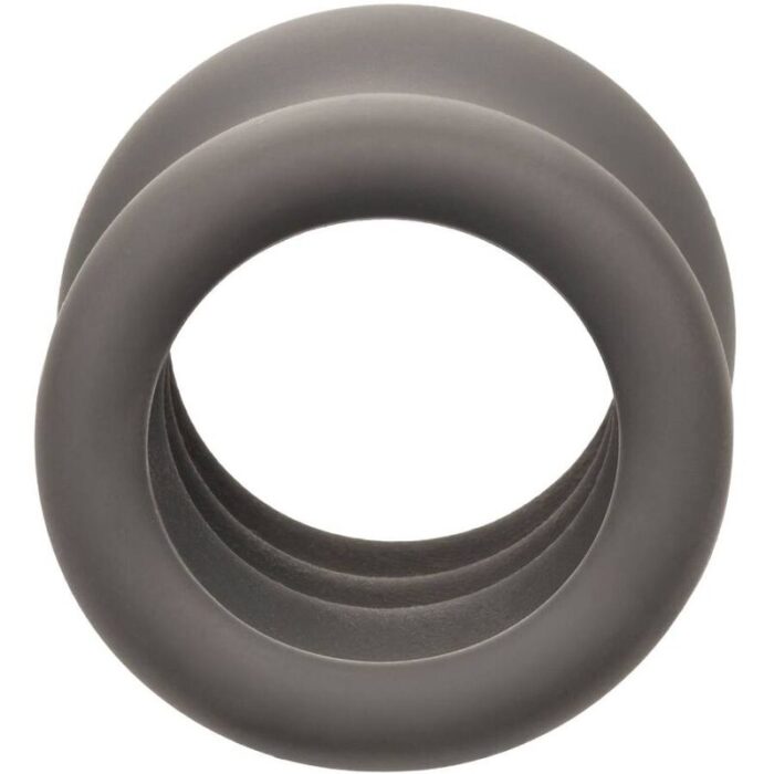 CALEXOTICS - ALPHA ANILLO EXTENSIÓN ESCROTO DOBLE NEGRO - CandyHot - Foto 5