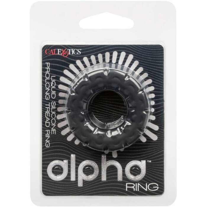 CALEXOTICS - ALPHA ANILLO PROLONG BANDA DE RODADURA NEGRO - CandyHot - Foto 2