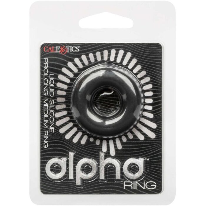 CALEXOTICS - ALPHA ANILLO PROLONG MEDIO NEGRO - CandyHot - Foto 2