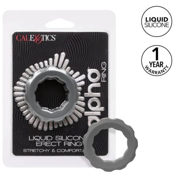 CALEXOTICS - ALPHA ERECT RING GRIS - CandyHot - Foto 2