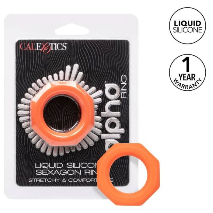 CALEXOTICS - ALPHA SEXAGON RING NARANJA - CandyHot - Foto 3