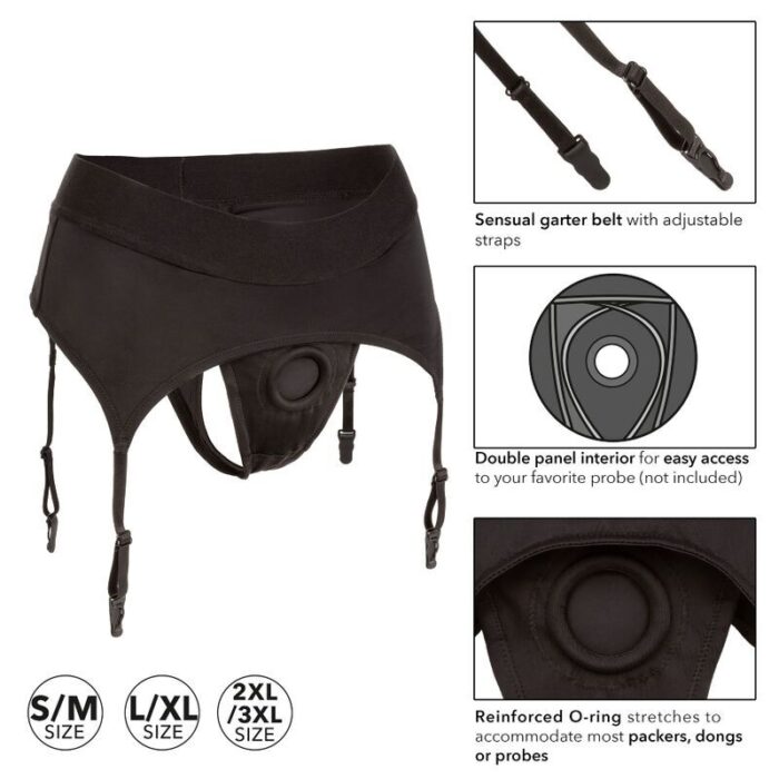CALEXOTICS - BOUNDLESS ARNÉS TANGA CON LIGUERO L/XL - CandyHot - Foto 3