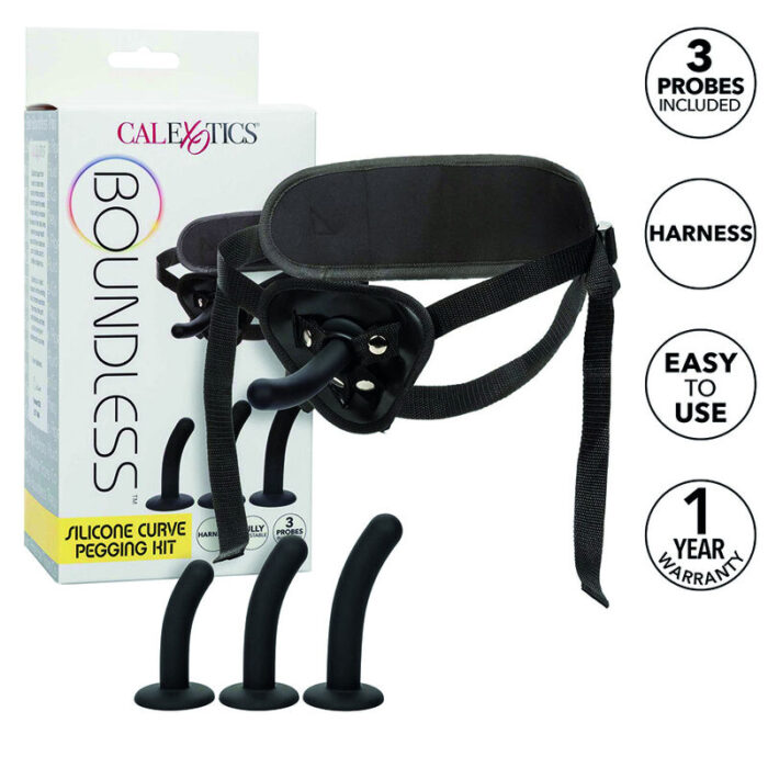 CALEXOTICS - BOUNDLESS KIT ARNÉS SILICONA CURVADO - CandyHot - Foto 1