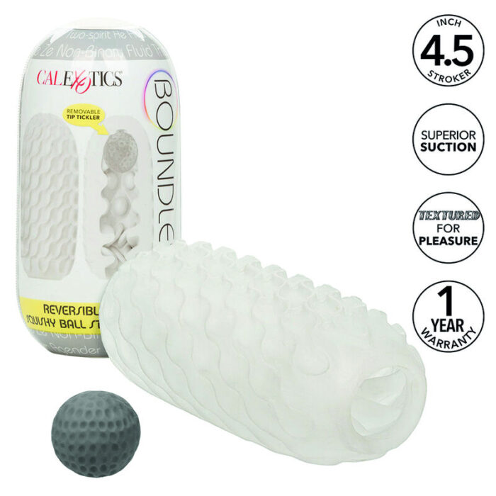 CALEXOTICS - BOUNDLESS STROKER BLANDO REVERSIBLE GRIS - CandyHot - Foto 1