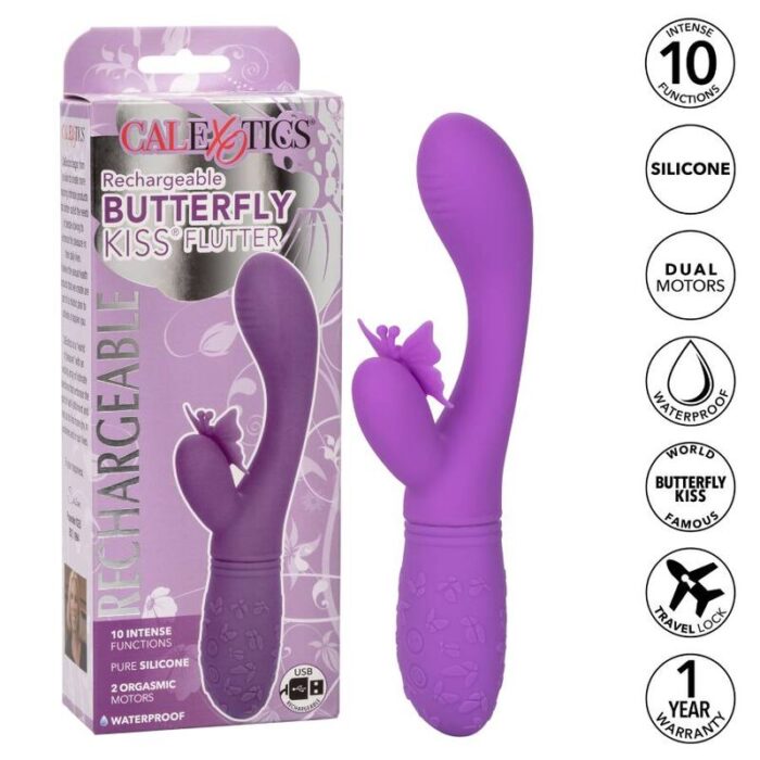 CALEXOTICS - BUTTERFLY KISS FLUTTER VIOLETA - CandyHot - Foto 2