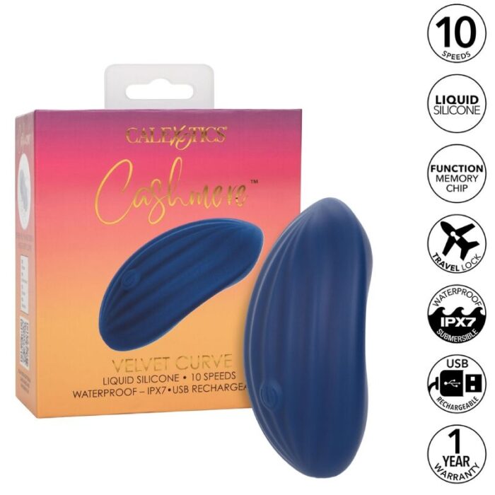 CALEXOTICS - CASHMERE VELVET CURVE AZUL - CandyHot - Foto 1