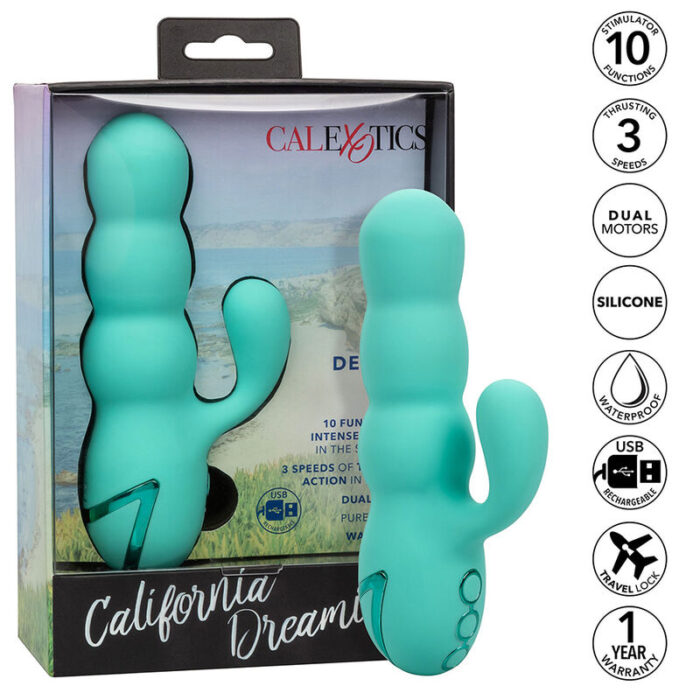 CALEXOTICS - DEL MAR DIVA VIBRADOR RABBIT VERDE AGUA BY CALIFORNIA DREAMING - CandyHot - Foto 1