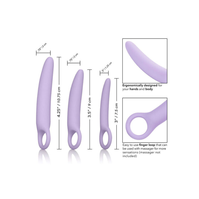 CALEXOTICS - DR LAURA BERMAN ALENA SET DE 3 DILATADOR VAGINAL SILICONA - CandyHot - Foto 3