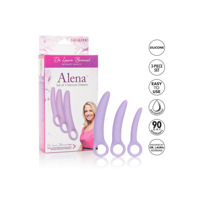 CALEXOTICS - DR LAURA BERMAN ALENA SET DE 3 DILATADOR VAGINAL SILICONA - CandyHot - Foto 4