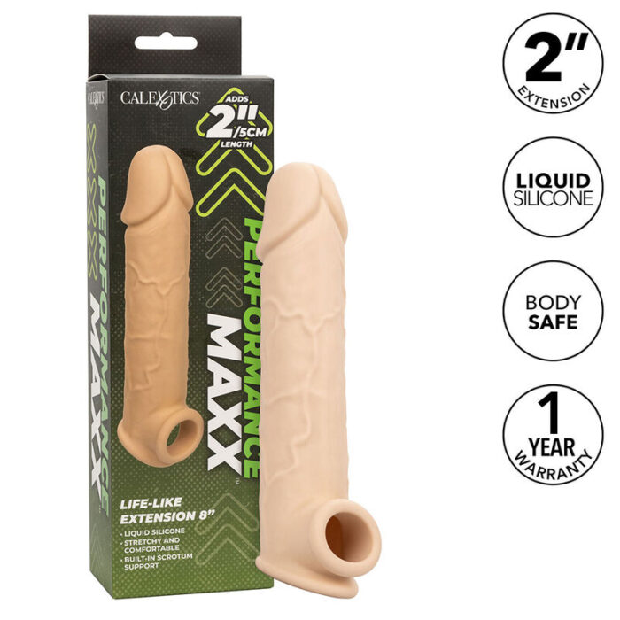 CALEXOTICS - PERFORMANCE MAXX EXTENSIÓN REALISTA 8 PIEL CLARO - CandyHot - Foto 2