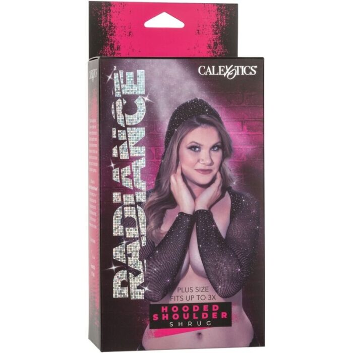 CALEXOTICS - RADIANCE ENCOGIMIENTO DE HOMBROS CON CAPUCHA PEDRERÍA TALLA GRANDE - CandyHot - Foto 4