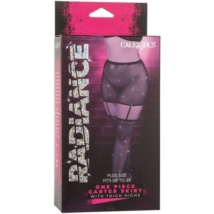 CALEXOTICS - RADIANCE FALDA DE LIGA HASTA EL MUSLO TALLA GRANDE - CandyHot - Foto 4