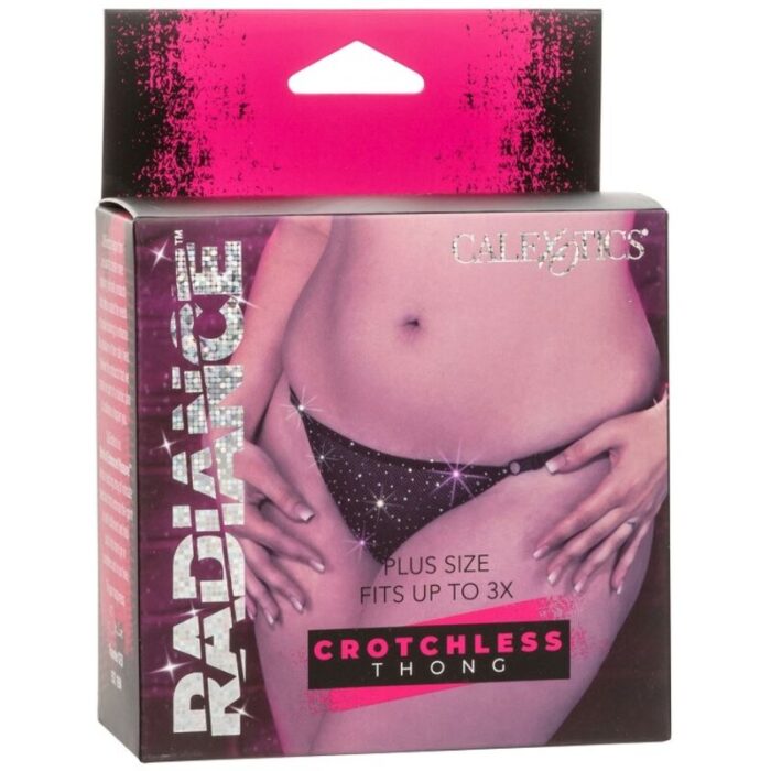 CALEXOTICS - RADIANCE TANGA SIN ENTREPIERNA PEDRERÍA TALLA GRANDE - CandyHot - Foto 4