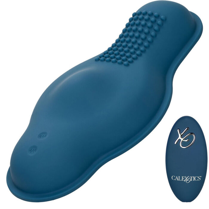 CALEXOTICS - RIDER MASAJEADOR DOBLE MOTOR CONTROL REMOTO AZUL - CandyHot - Foto 1