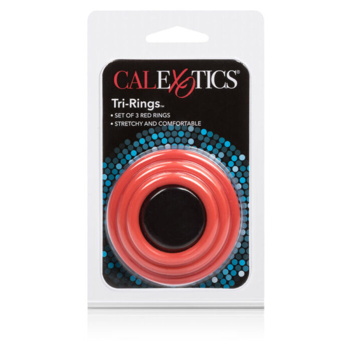 CALEXOTICS - SET TRES ANILLAS ERECCIÓN ROJO - CandyHot - Foto 4