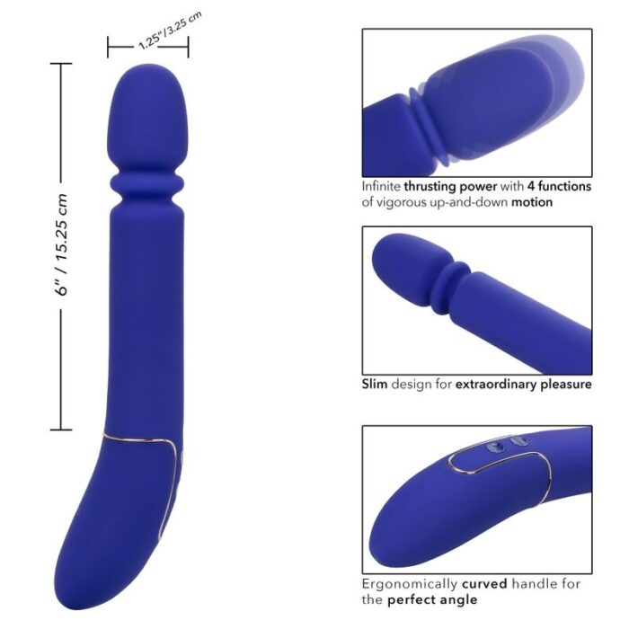 CALEXOTICS - SHAMELESS SLIM THUMPER MASAJEADOR AZUL - CandyHot - Foto 5