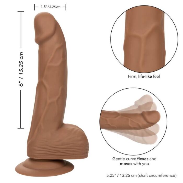 CALEXOTICS - SILICONE STUDS 15.24 CM BROWN - CandyHot - Foto 2