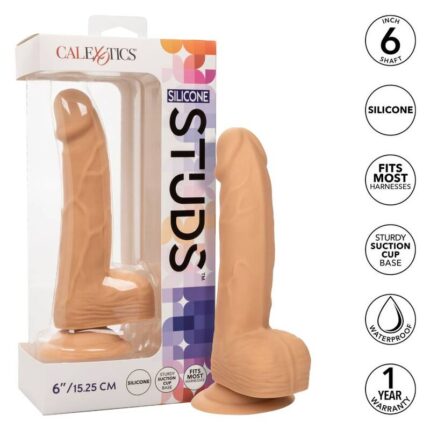 CALEXOTICS - SILICONE STUDS 15.24 CM SKIN - CandyHot - Foto 1