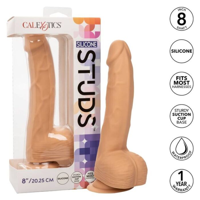 CALEXOTICS - SILICONE STUDS 20.32 CM SKIN - CandyHot - Foto 1