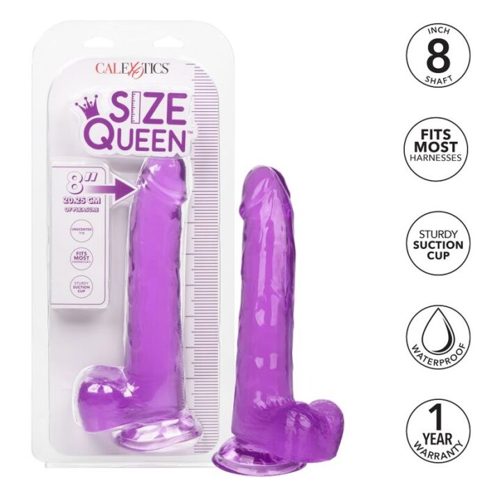 CALEXOTICS - SIZE QUEEN DILDO LILA 20.3 CM - CandyHot - Foto 2