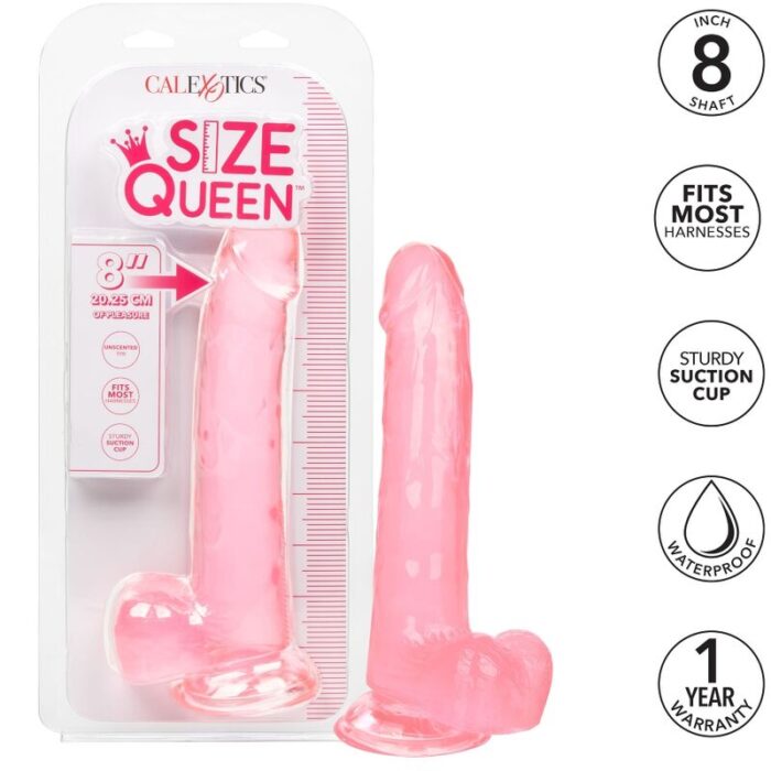 CALEXOTICS - SIZE QUEEN DILDO ROSA 20.3 CM - CandyHot - Foto 2