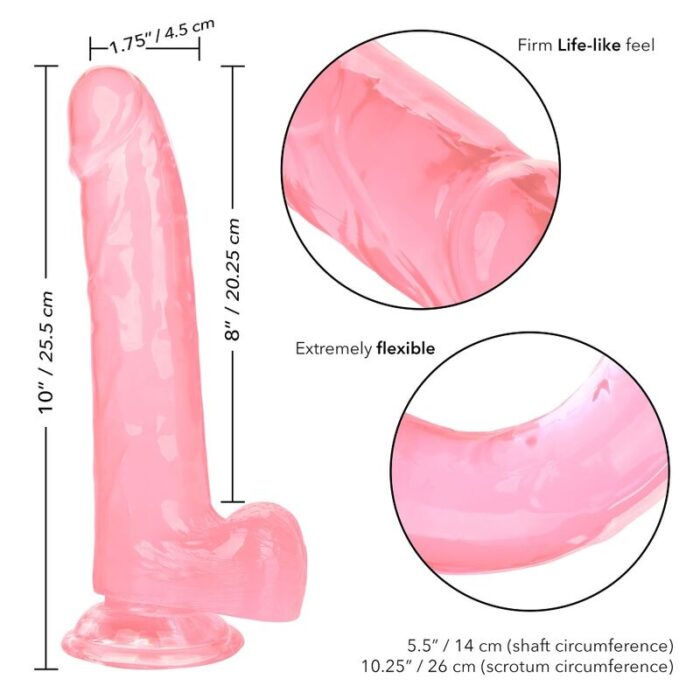 CALEXOTICS - SIZE QUEEN DILDO ROSA 20.3 CM - CandyHot - Foto 3