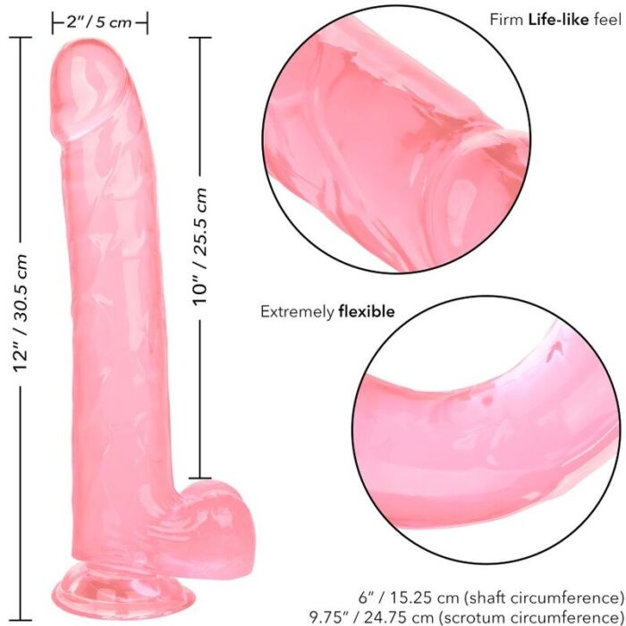CALEXOTICS - SIZE QUEEN DILDO ROSA 25.5 CM - CandyHot - Foto 6