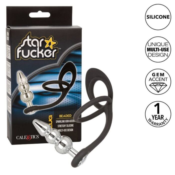 CALEXOTICS - STAR FUCKER BEADED PLUG - CandyHot - Foto 2