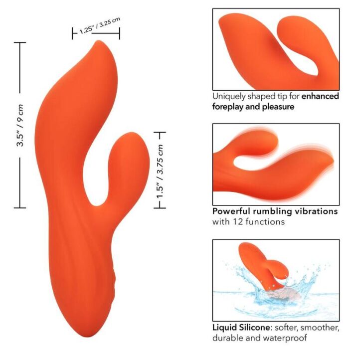 CALEXOTICS - STELLA DUAL TEASER NARANJA - CandyHot - Foto 3