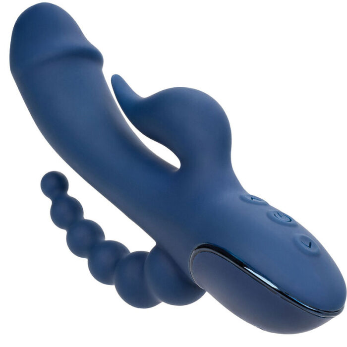 CALEXOTICS - VIBRADOR TRIPLE ORGASM AZUL - CandyHot - Foto 5