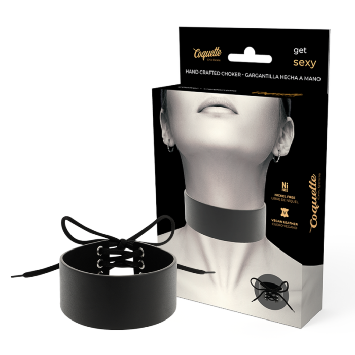 COQUETTE CHIC DESIRE - CHOKER CUERO VEGANO - CandyHot - Foto 1