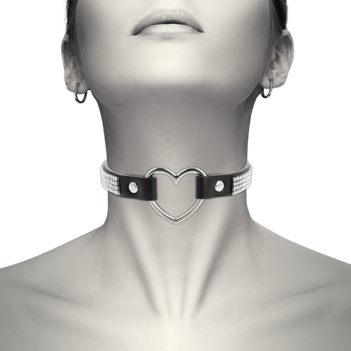 COQUETTE CHIC DESIRE - CHOKER CUERO VEGANO CORAZON - CandyHot - Foto 2