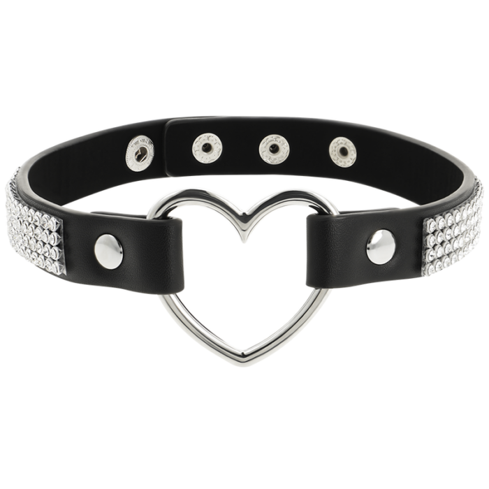 COQUETTE CHIC DESIRE - CHOKER CUERO VEGANO CORAZON - CandyHot - Foto 3