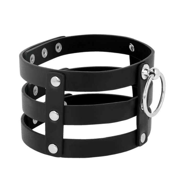COQUETTE CHIC DESIRE - CHOKER CUERO VEGANO ESTILO FETISH - CandyHot - Foto 3