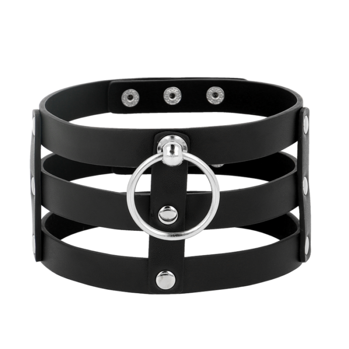 COQUETTE CHIC DESIRE - CHOKER CUERO VEGANO ESTILO FETISH - CandyHot - Foto 4