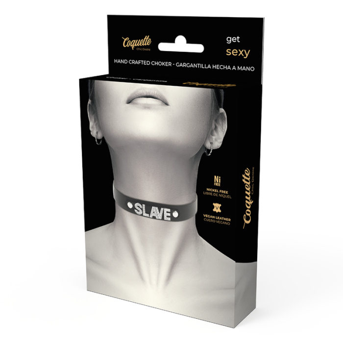 COQUETTE CHIC DESIRE - CHOKER CUERO VEGANO SLAVE - CandyHot - Foto 5
