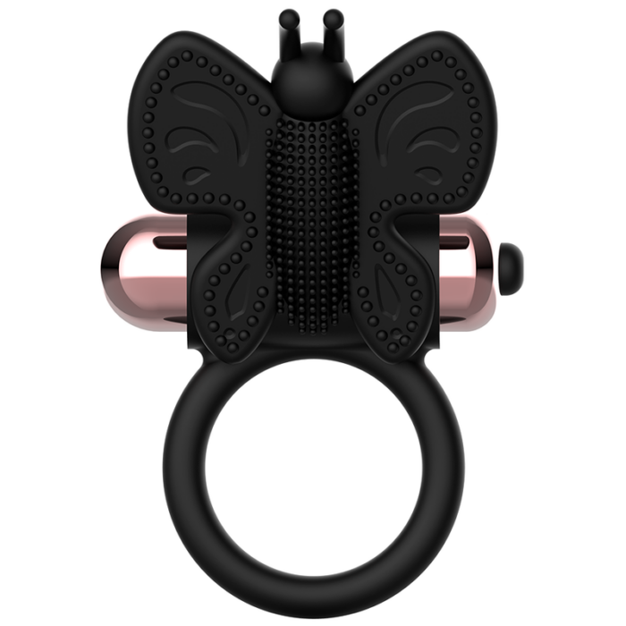 COQUETTE CHIC DESIRE - COCK RING BUTTERFLY ANILLO VIBRADOR NEGRO / GOLD - CandyHot - Foto 6
