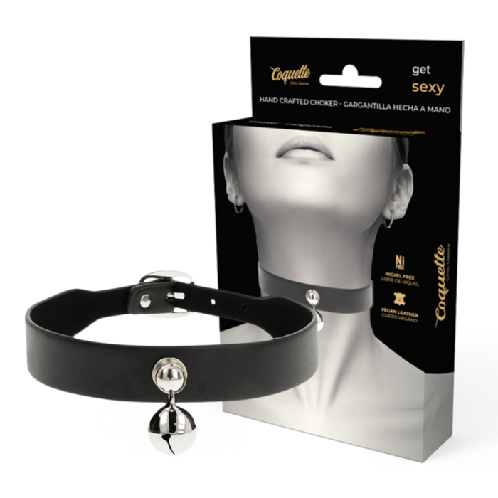 COQUETTE CHIC DESIRE - COLLAR CUERO VEGANO ACCESORIO WOMAN CASCABEL - CandyHot - Foto 1