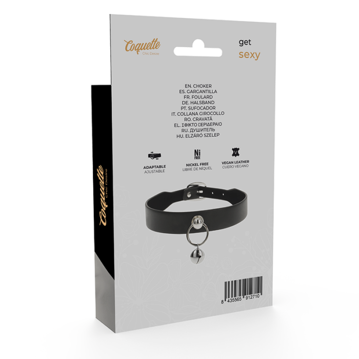 COQUETTE CHIC DESIRE - COLLAR CUERO VEGANO ACCESORIO WOMAN CASCABEL/ARO - CandyHot - Foto 6