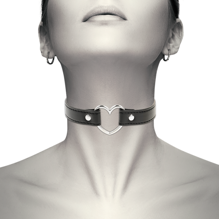 COQUETTE CHIC DESIRE - COLLAR CUERO VEGANO ACCESORIO WOMAN CORAZÓN - CandyHot - Foto 2