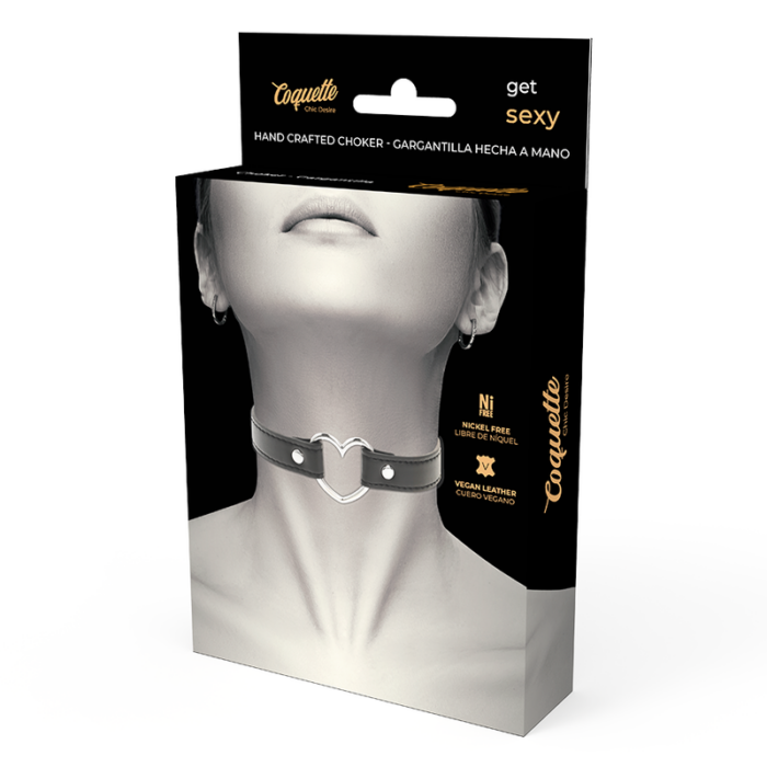 COQUETTE CHIC DESIRE - COLLAR CUERO VEGANO ACCESORIO WOMAN CORAZÓN - CandyHot - Foto 5