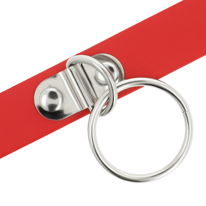 COQUETTE CHIC DESIRE - COLLAR CUERO VEGANO ROJO ACCESORIO WOMAN FETISH - CandyHot - Foto 5